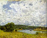 Seine Canvas Paintings - The Seine at Suresnes
